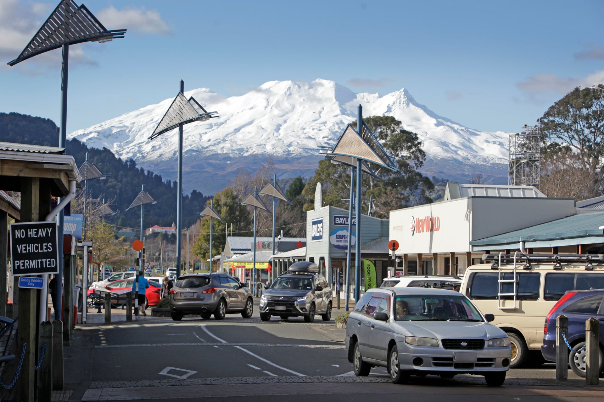 Mt Ruapehu from Ohakune.