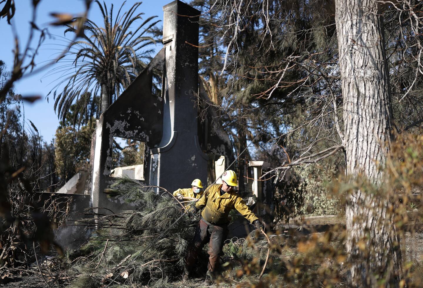 More than 12,000 structures have been burned in the Palisades and Eaton Fires. Photo / Getty Images via AFP