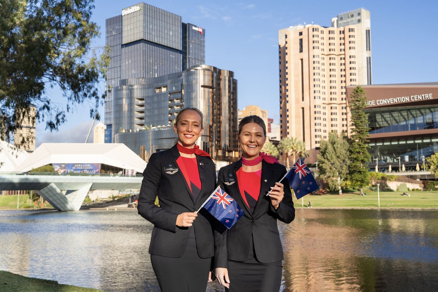 Qantas is launching direct flights between Auckland-Adelaide (pictured) and Auckland-Perth.