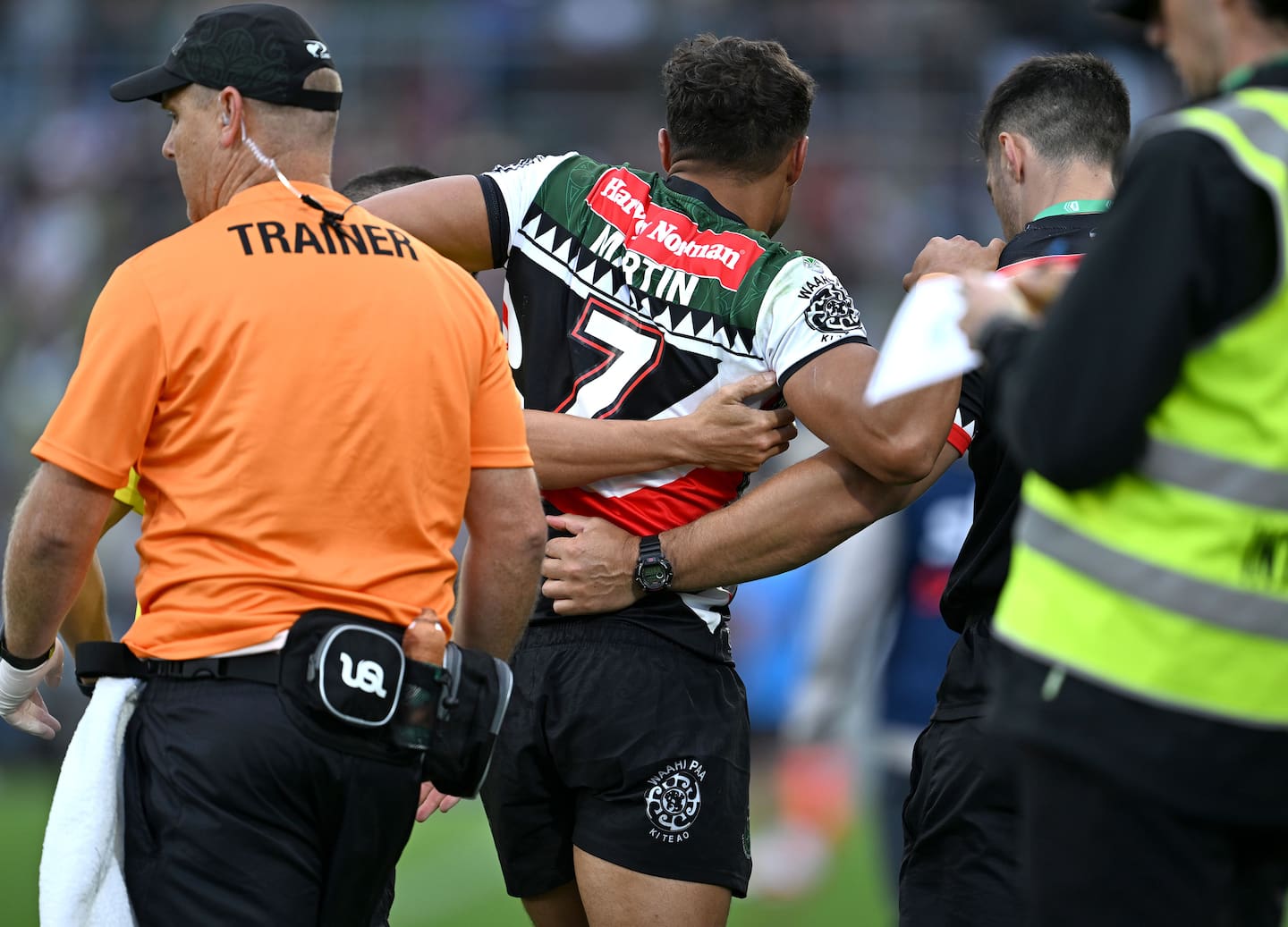 Te Maire Martin suffered an injury during the NRL All Stars match. Photo / Photosport
