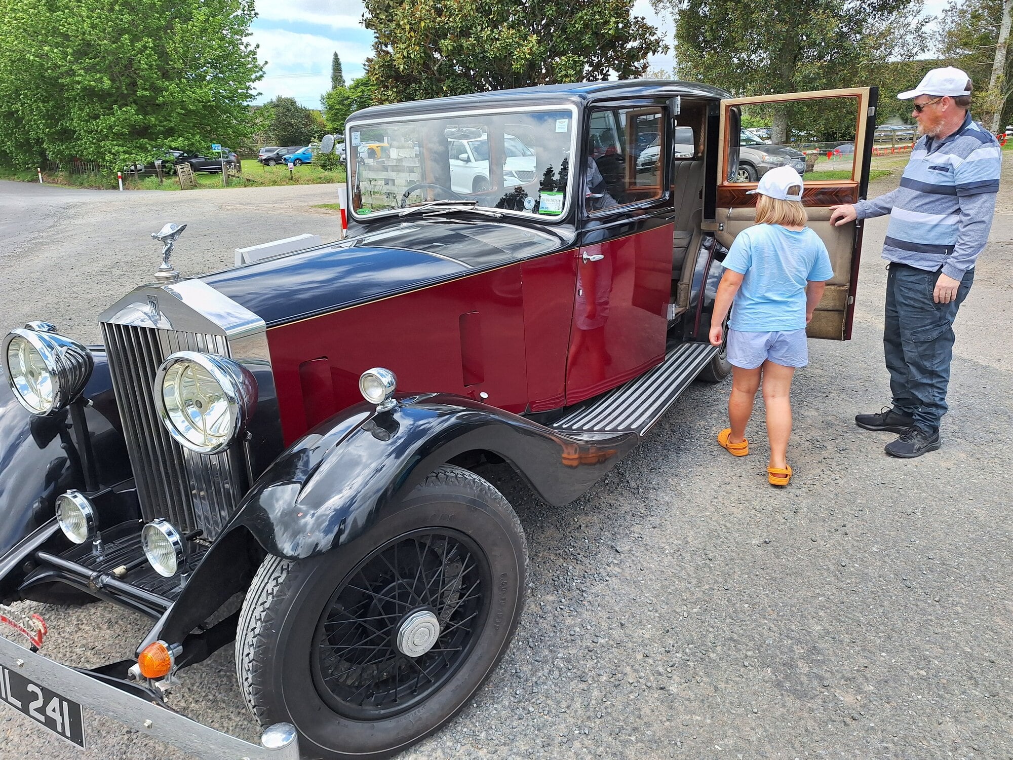  Dave Tomlinson from Rotorua Vintage Car Club provided rides in a Rolls-Royce. Photo / Supplied