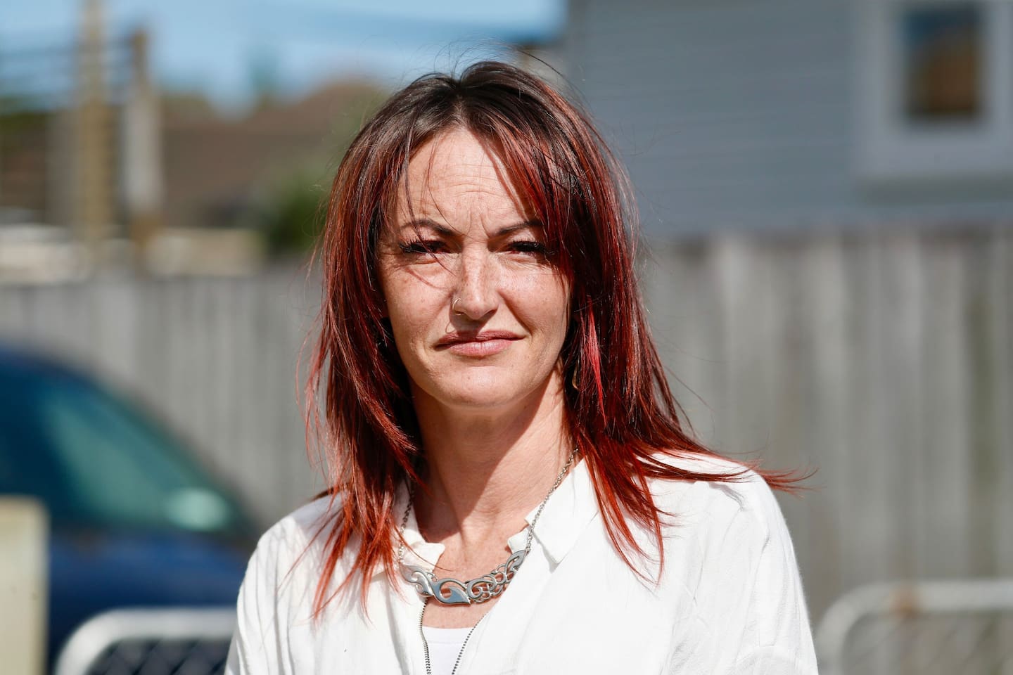 Local resident Kasey said she looked after the surviving children at what is now the scene of a homicide investigation. Photo / Dean Purcell