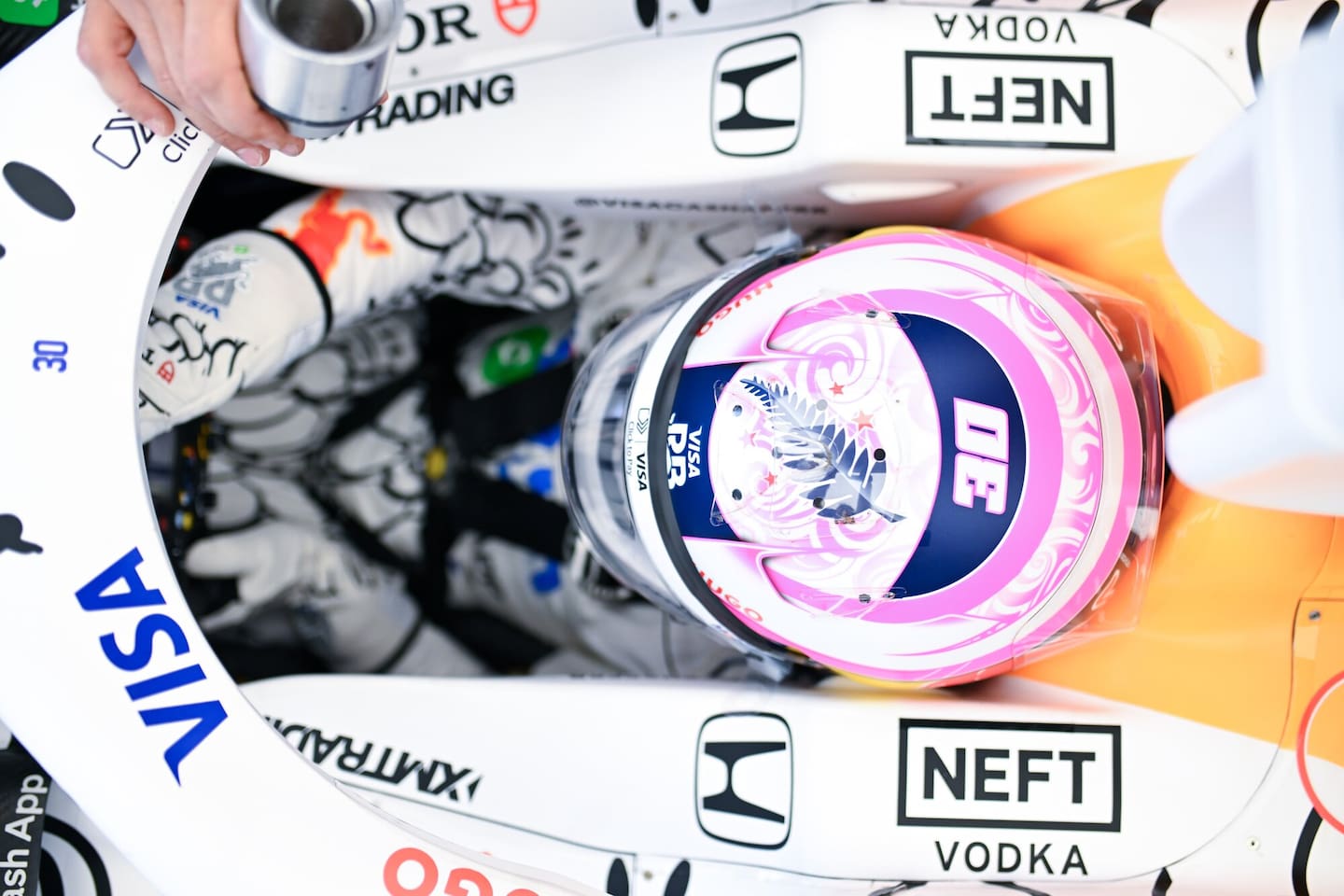 Liam Lawson ready to race at Silverstone. Photo / Red Bull