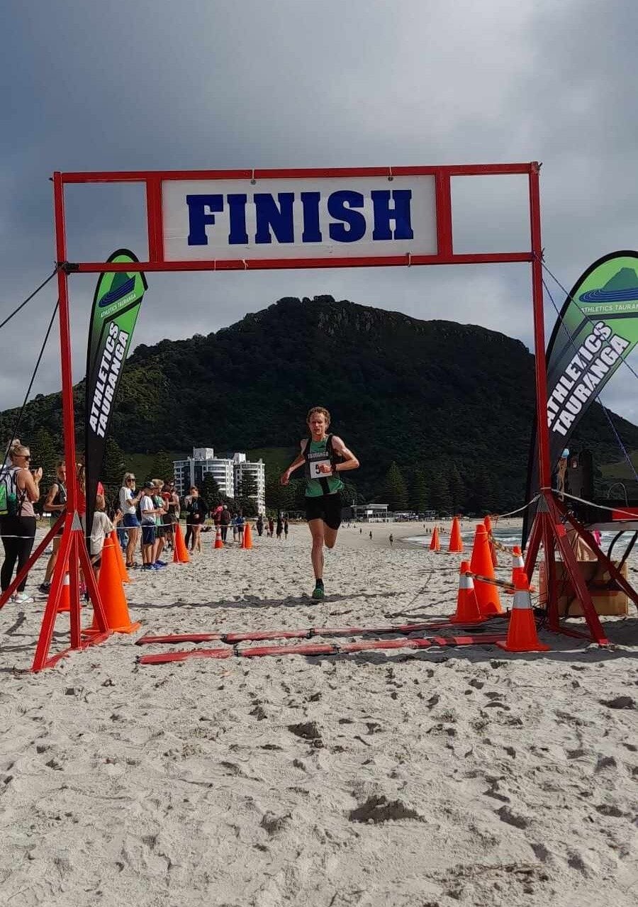  Last year’s winner of the iconic Mauao King & Queen of the Mountain event, Michael Sutton. Photo / Supplied