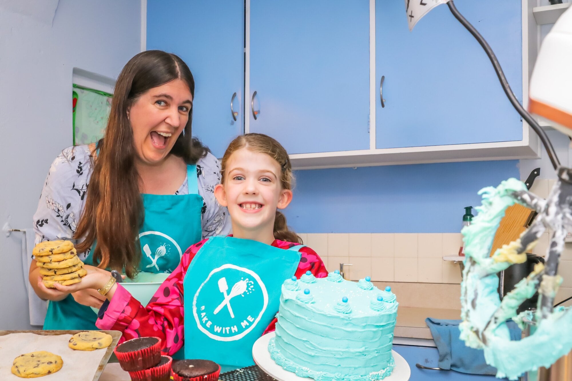 Kiwi Kids Bake-Off organiser Heather Kalisch, with her daughter Rebecca Kalisch, 6, wants kids to enter the Kiwi Kids Bake-Off. Photo / Kelly O’Hara