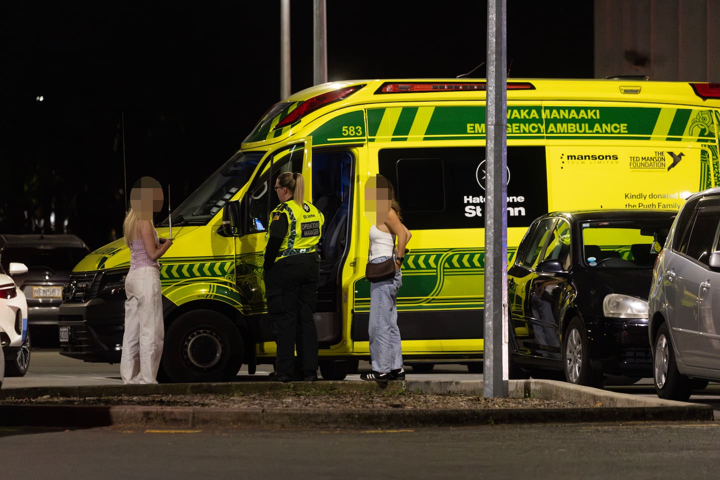 Emergency services were called to The Foundry student bar in Christchurch after reports people were injured when the bar became overcrowded. Photo / George Heard