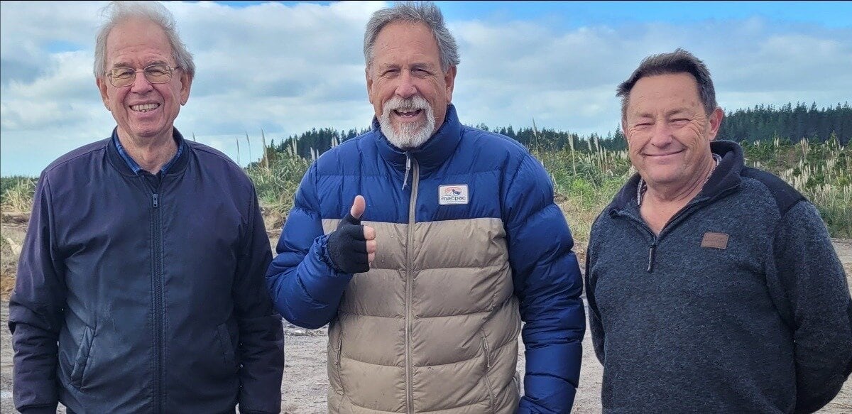  Thunder Ridge Motorsport Park directors Tony Roberts (left), Roger Williams and Gary Stirling. 
