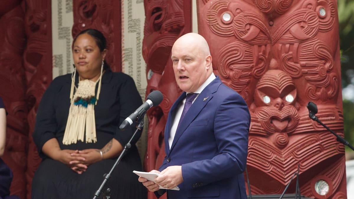 Watch: Luxon speaks to media from Waitangi Watch: Luxon speaks to media from Waitangi