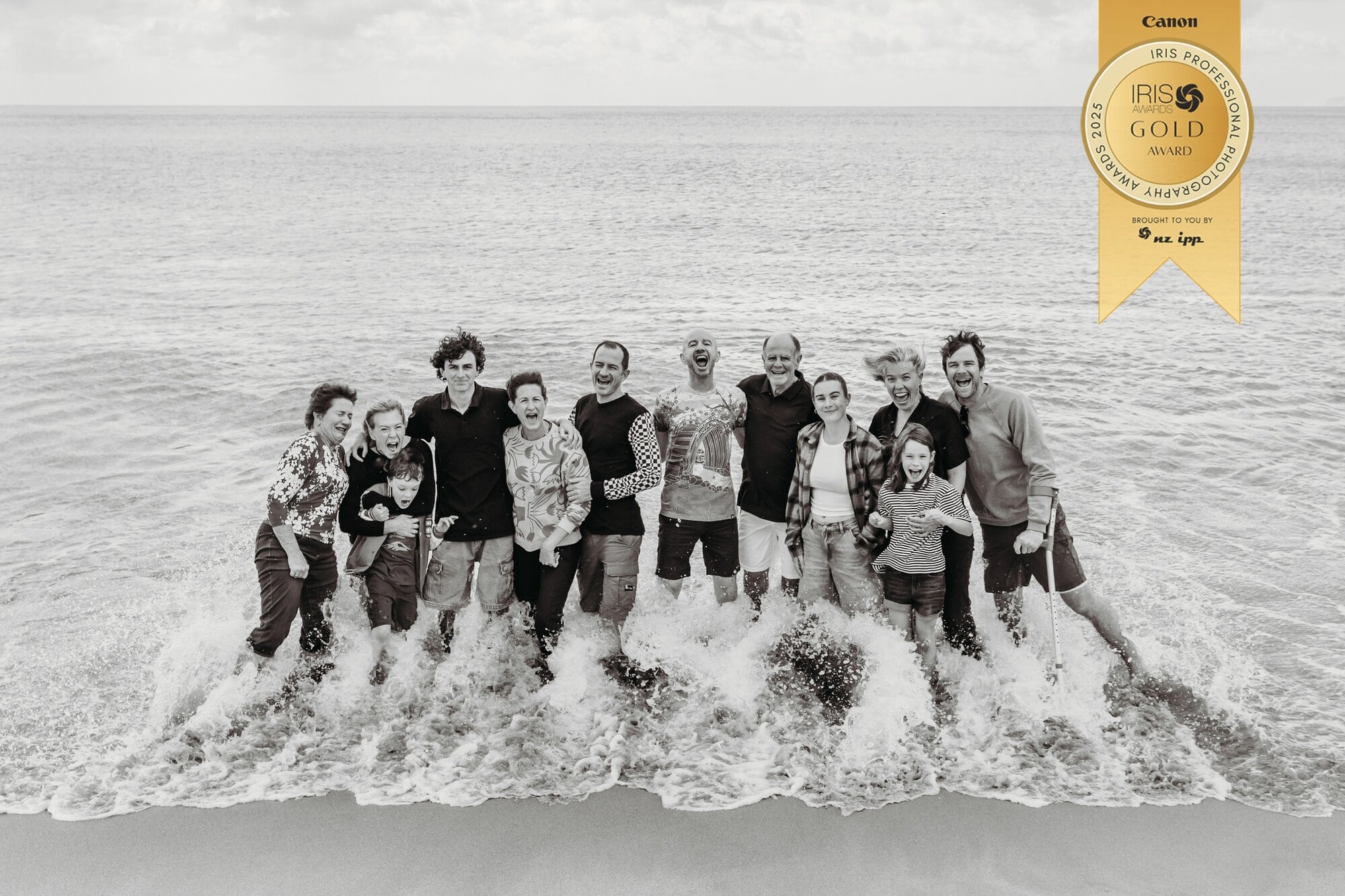  This Waihi Beach photo won Anna Menendez a gold award in the family category at the 2025 NZIPP Iris Awards. Photo / Anna Menendez