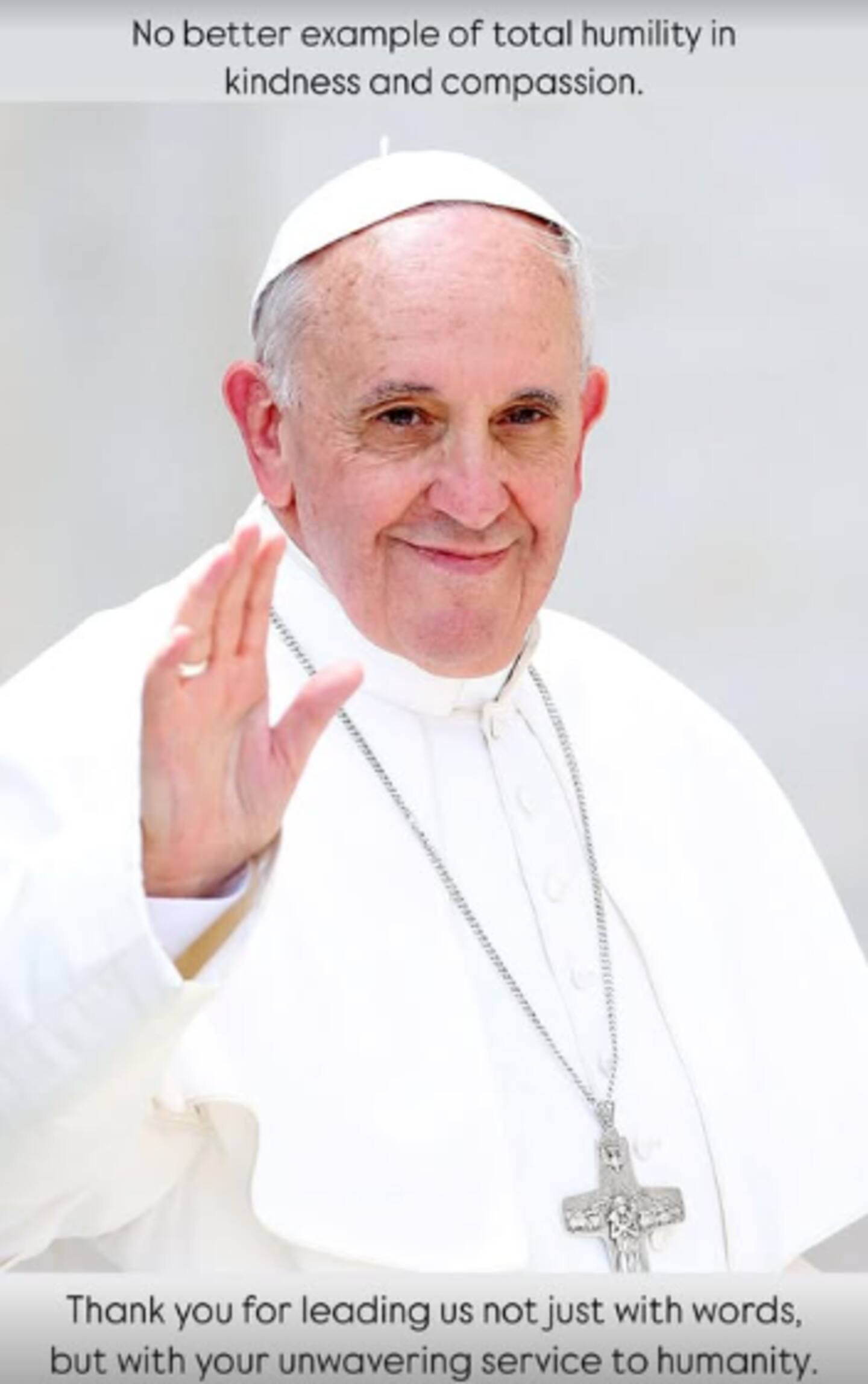 Sarah Ferguson, Duchess of York, shared this message for the late Pope Francis on Instagram. Photo / @sarahferguson15