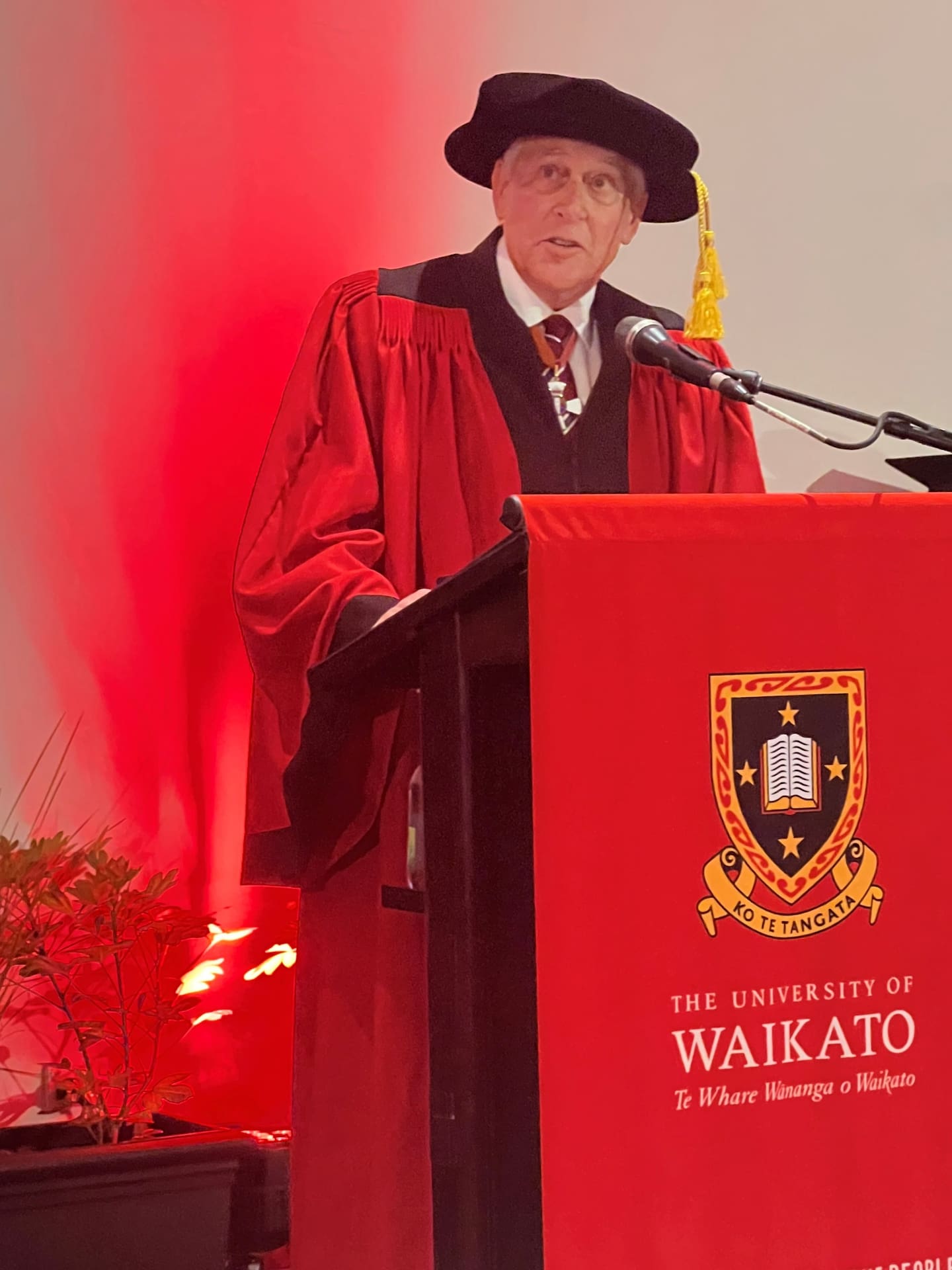 Sir Paul Adams at his graduation ceremony. Photo / Sarah Adams