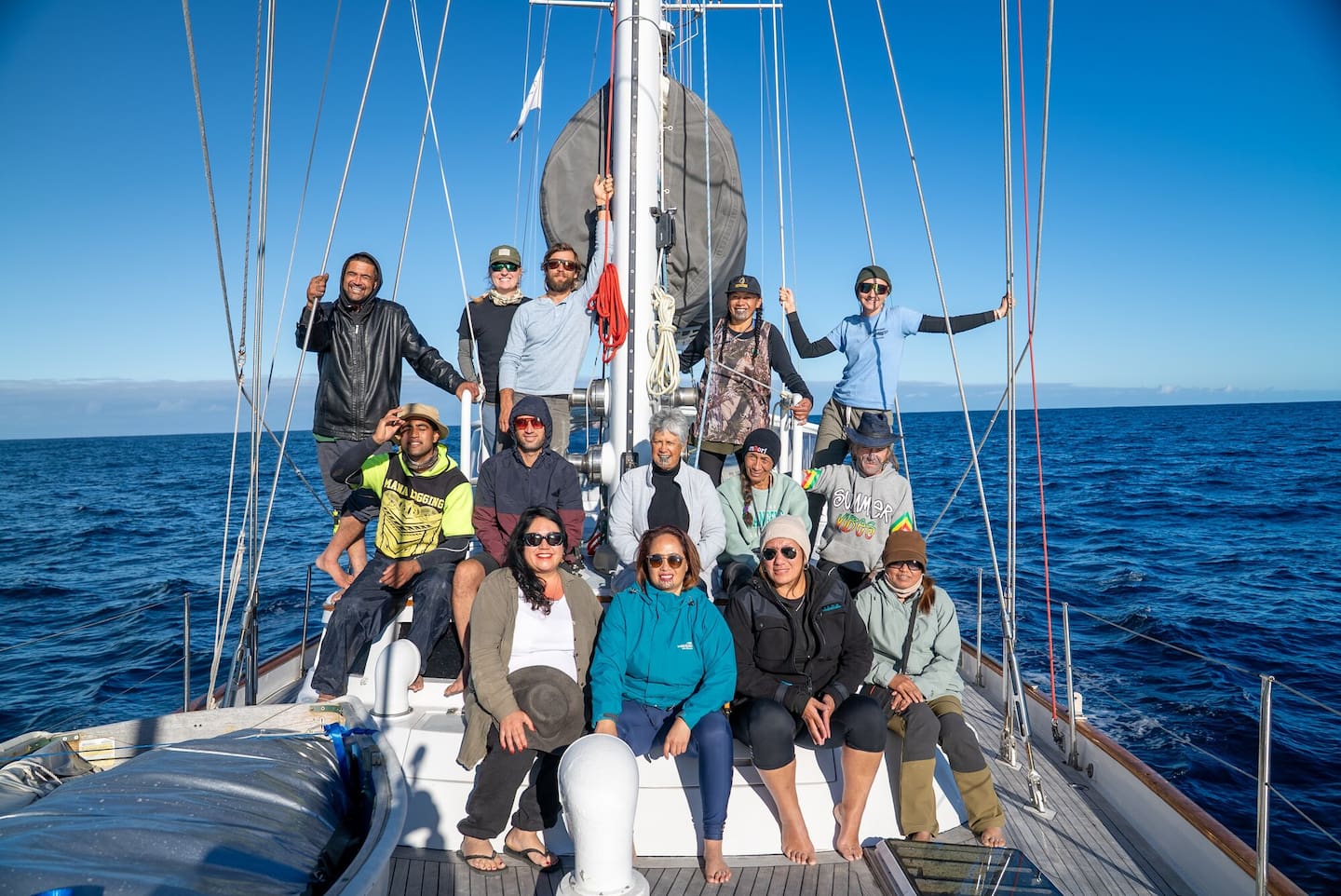 Āvei Moana Voyage researchers were thrilled to spot the young whale. Photo / Moananui Sanctuary Trust