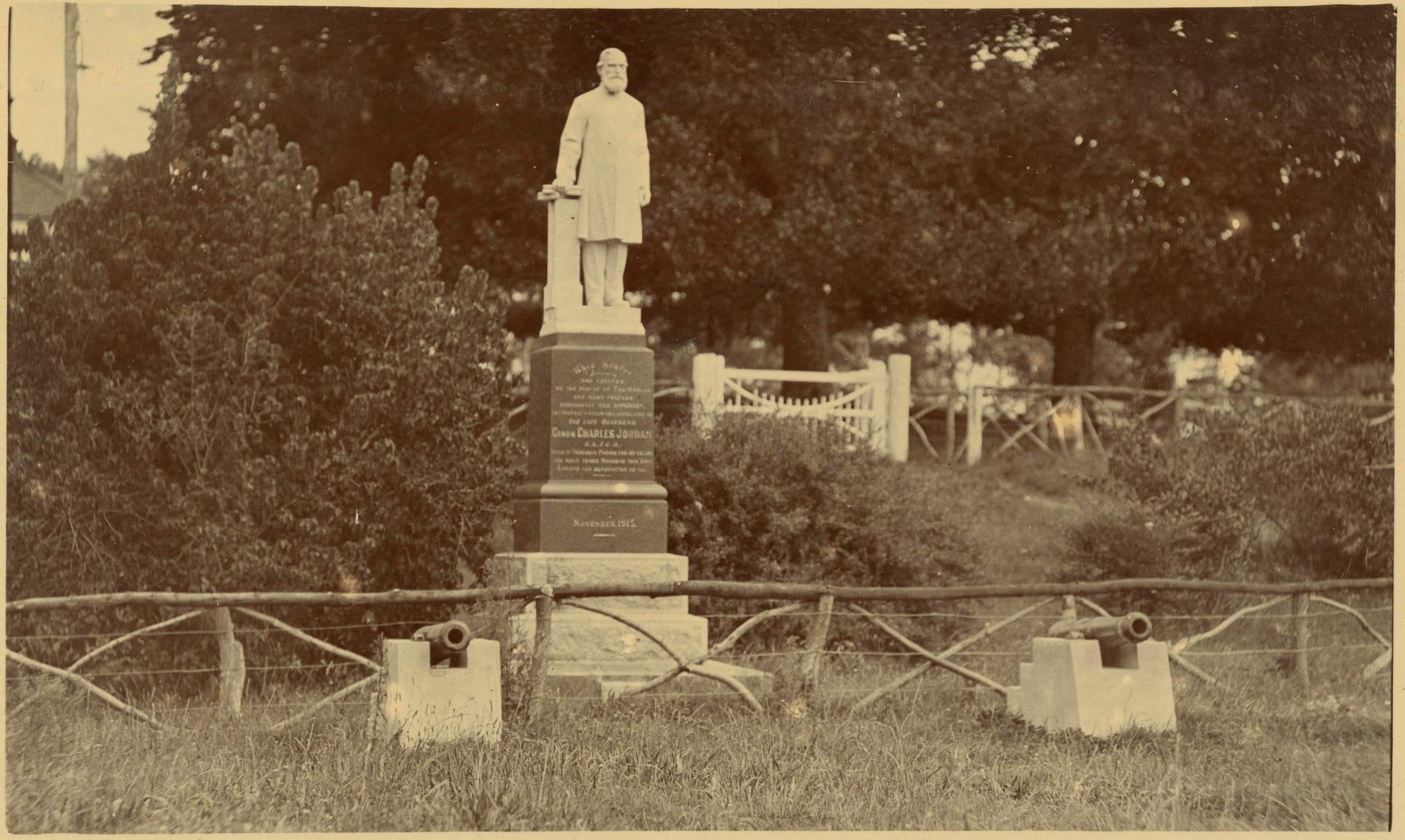  Canon Jordan Memorial 1916. Gifted to Tauranga Heritage Collection by H. Barton. Accession number 0547/08