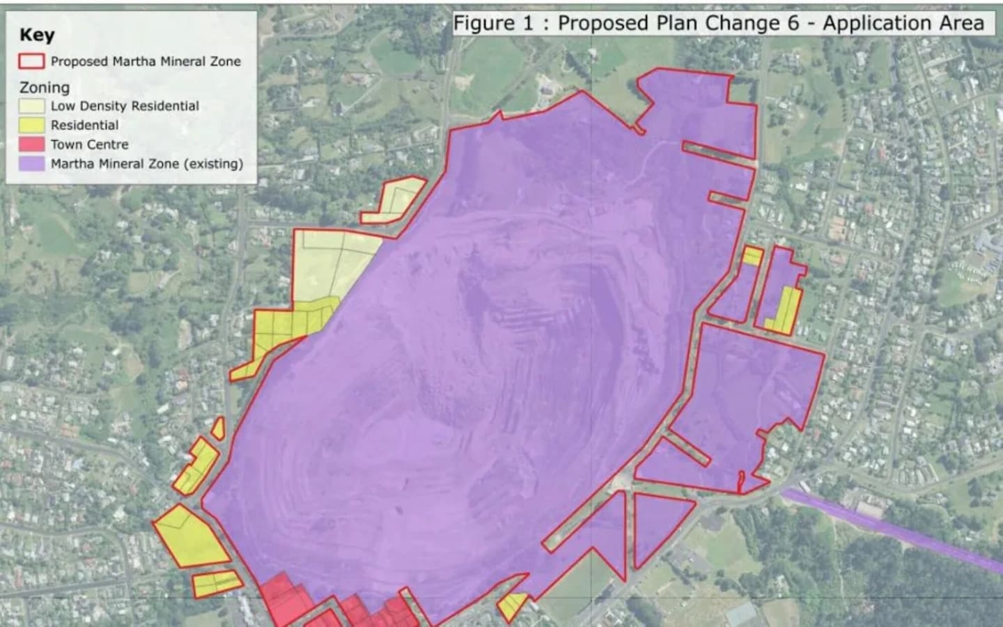 Proposed Martha Mineral Zone. Photo / Hauraki District Council