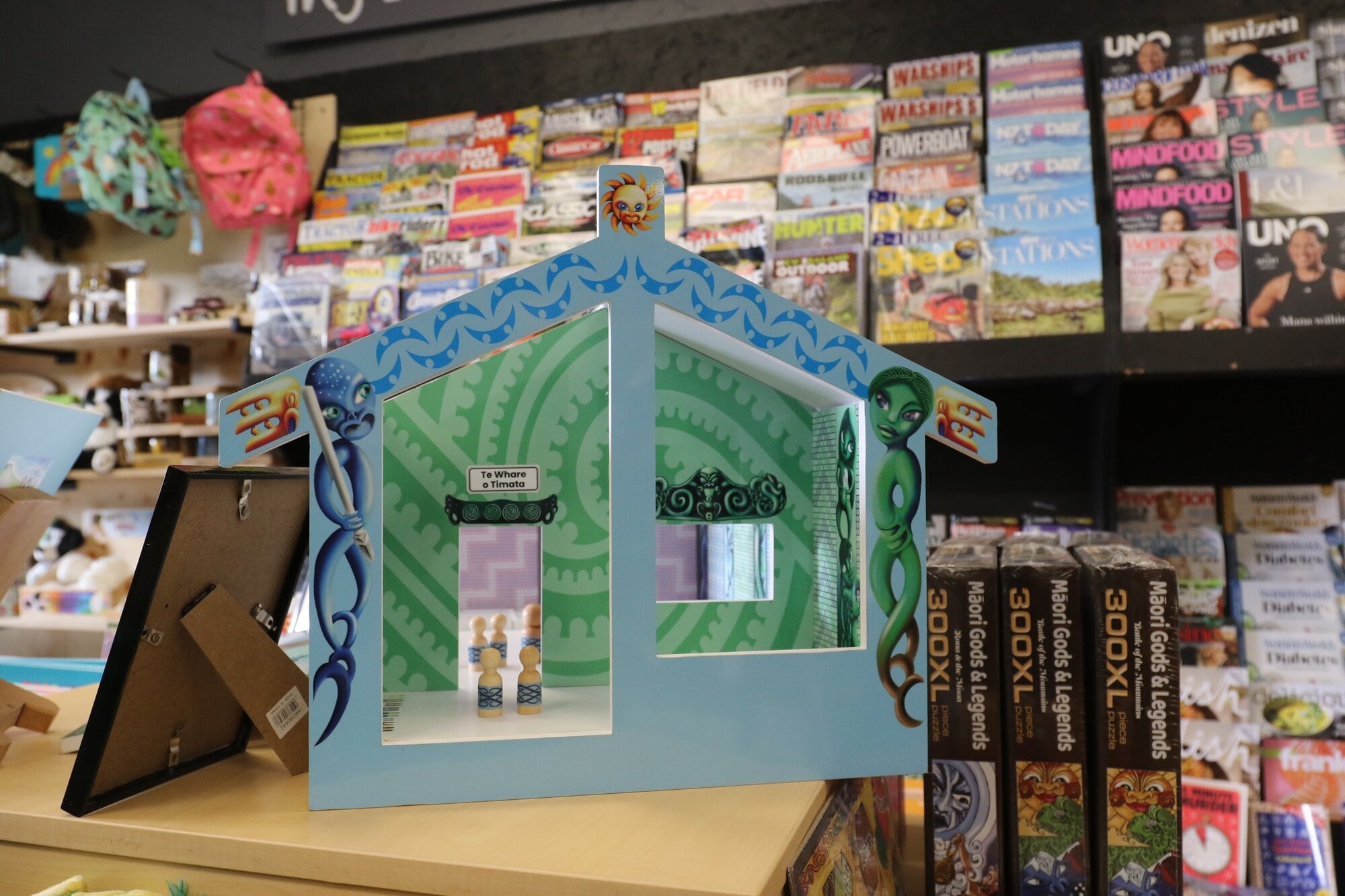  Shona’s model wharenui that is a key element for learning about tikanga and kawa in the early learning centre. Photos / Stuart Whitaker