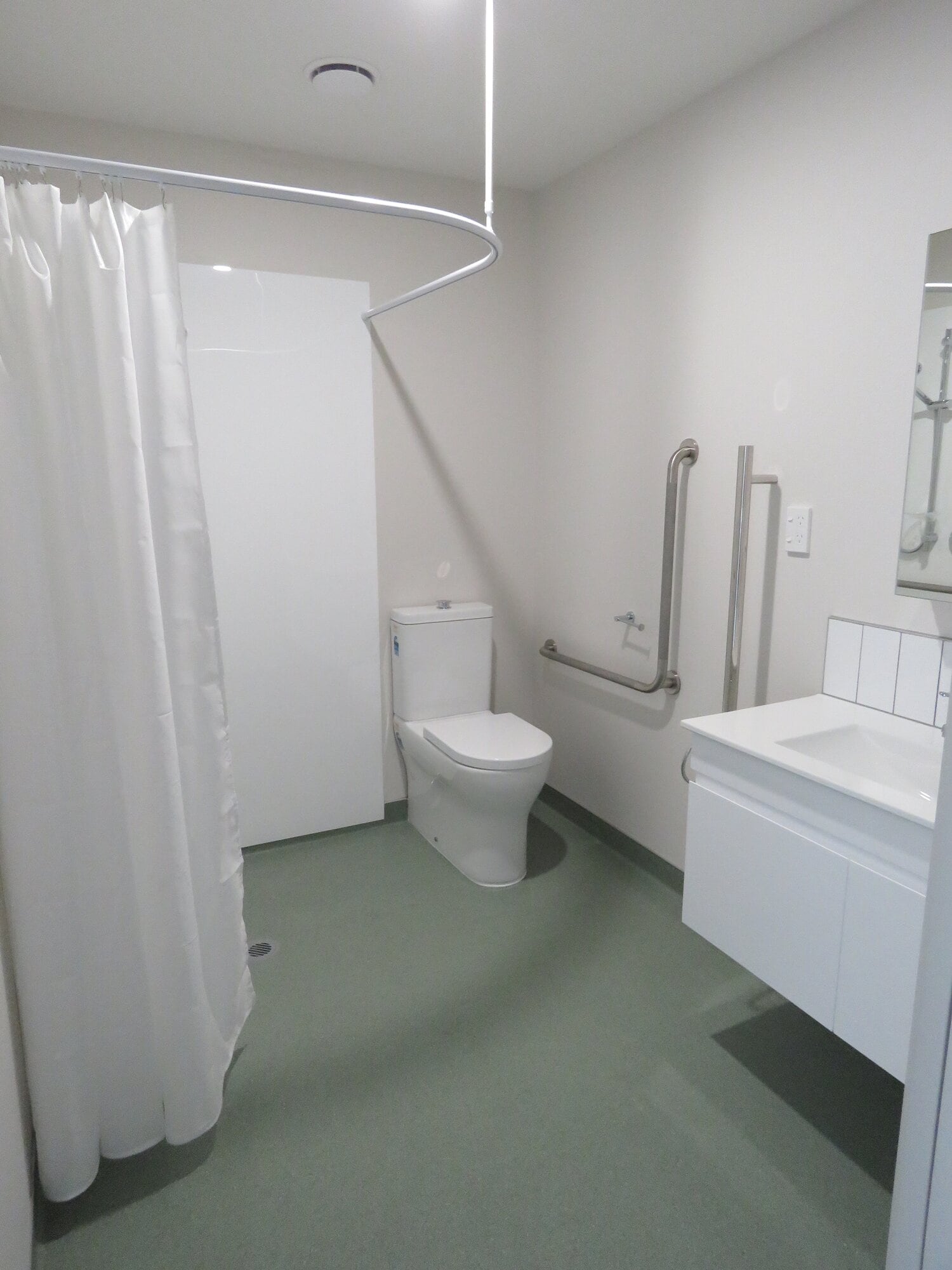 Each tenant living in : Katikati’s Abbeyfield House will have a mobility-friendly bathroom in their room. Photo / Merle Cave