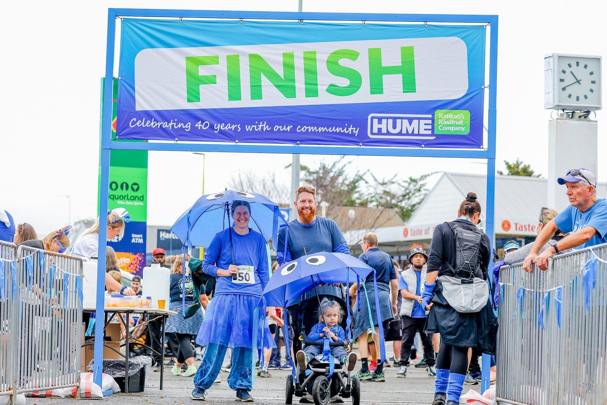  Ethan, Kirsty and their three-year-old daughter Felicity, from England, participated last year. Photo / That Guy Photography