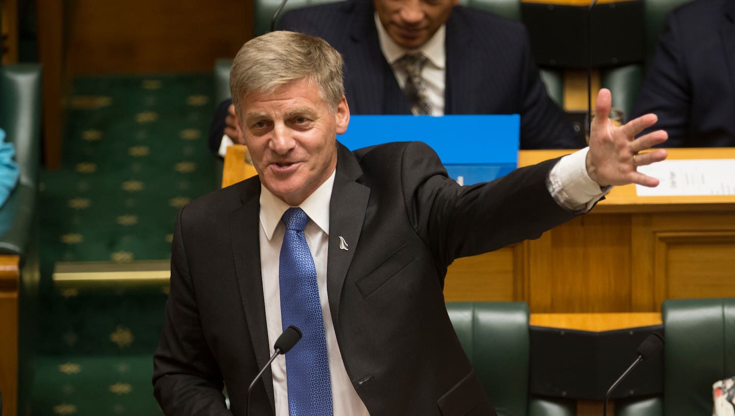 Sir Bill English, pictured during his valedictory speech in 2018. Photo / Mark Mitchell