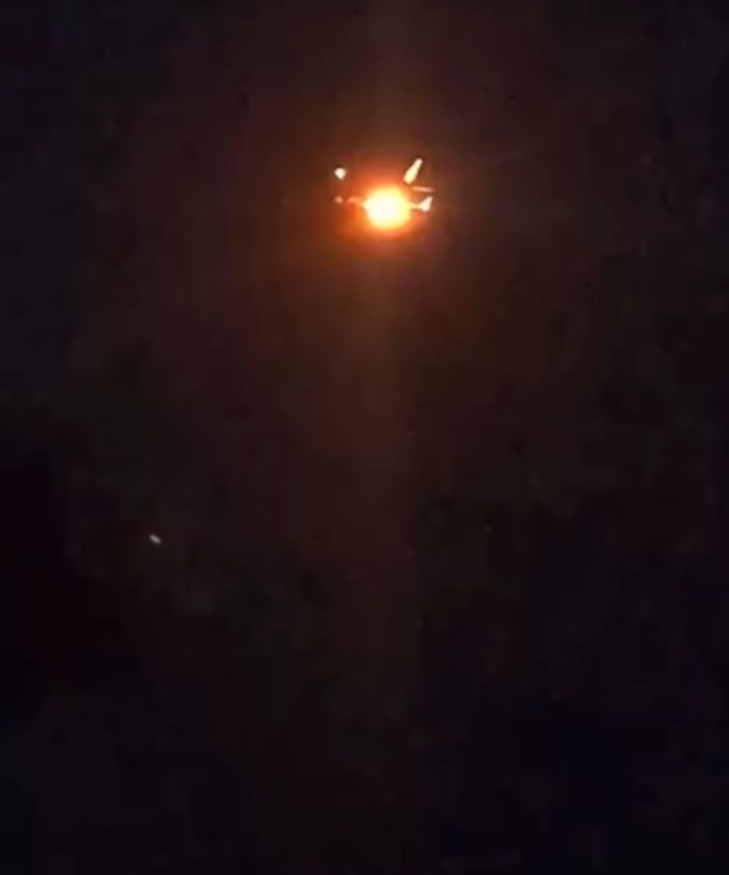 VOZ148 Flight from Queenstown to Melbourne is diverted to Invercargill after what appears to be an engine fire onboard. Photo / via Queenstown Trading Meta