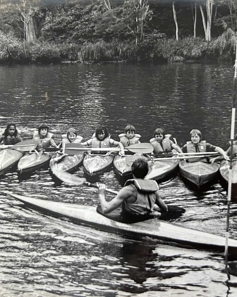  Waimarino Adventure Park founder Barry Anderson doing what he loved - teaching kids to kayak safely. Photo / Supplied
