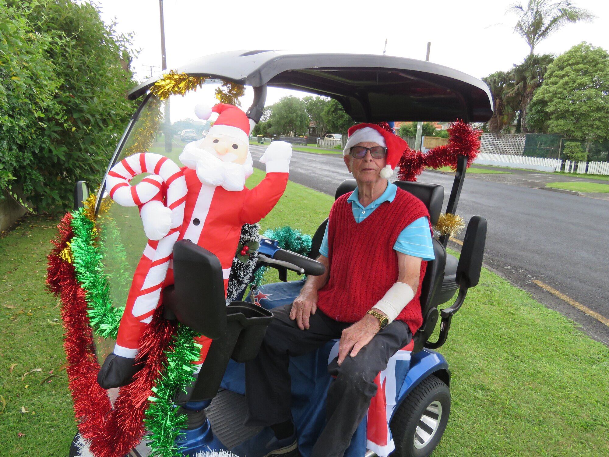  Katikati resident Alan Taylor is entering his mobility scooter in the decorated wheels competitions. Photo / Merle Cave