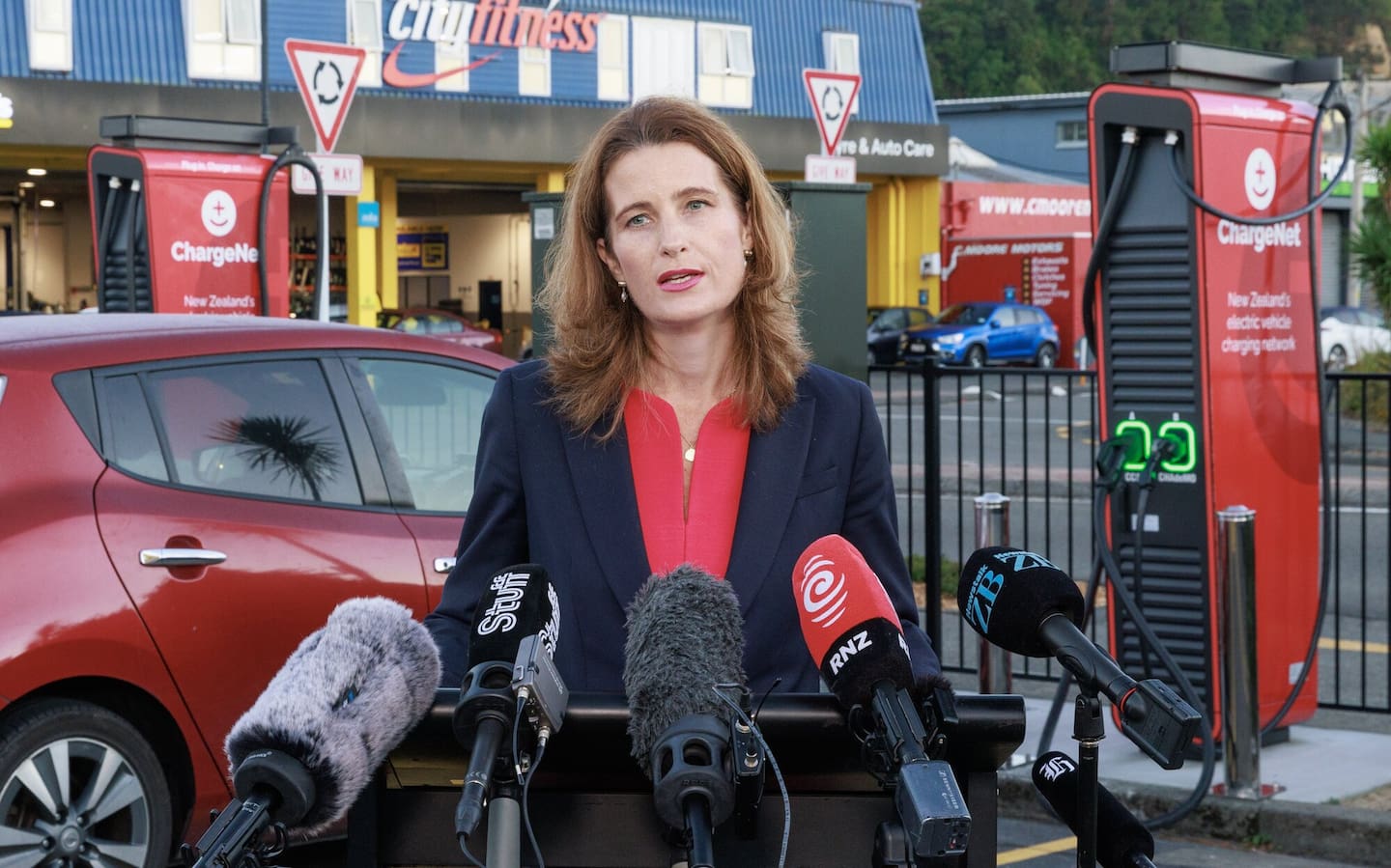 Finance Minister Nicola Willis said the number of days' worth of fuel stock New Zealand has will fluctuate. Photo / Mark Mitchell