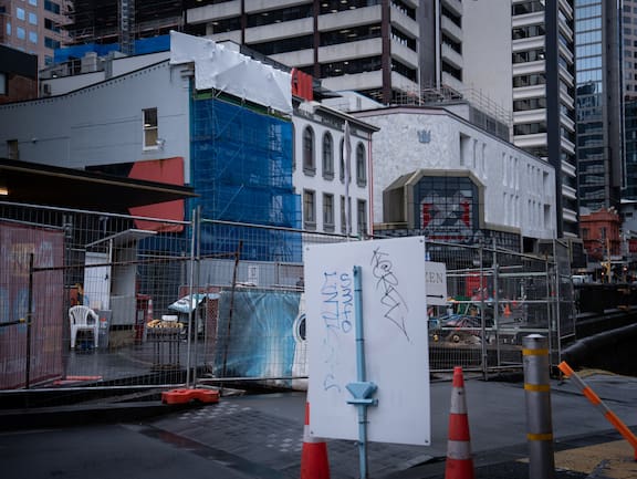 Construction in Albert Street in Auckland’s CBD for the City Rail Link set to open in 2026. NZ Herald photo by Anna Heath