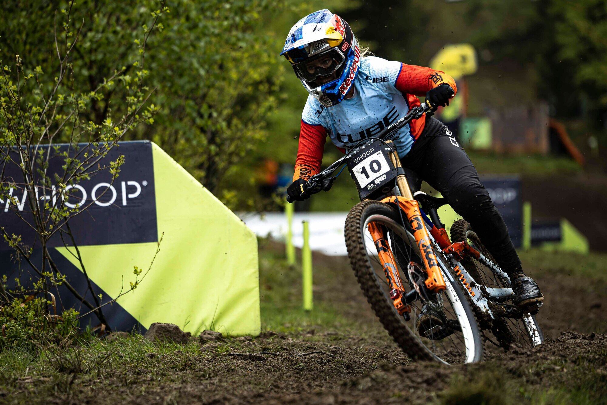 Jess Blewitt has moved into the top 10 overall in women's elite. Photo / Red Bull Content Pool