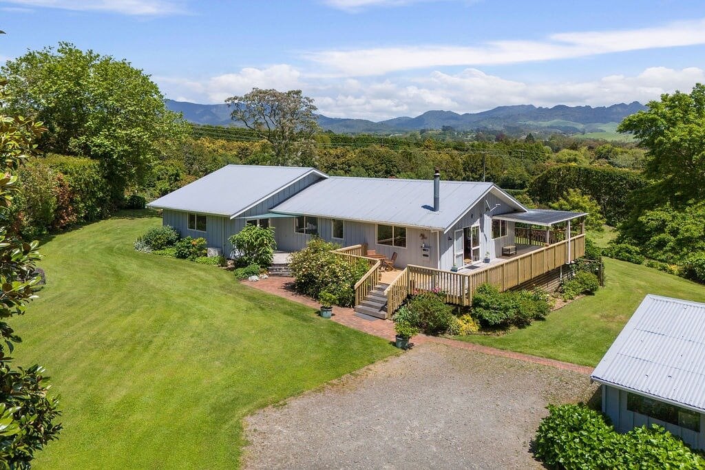 An aerial view of the Katikati property. Photo / Supplied