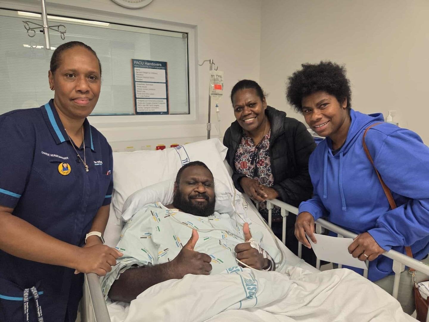  Bob begins his daily radiotherapy treatment after surgery to remove part of a brain tumour. Photo / Supplied