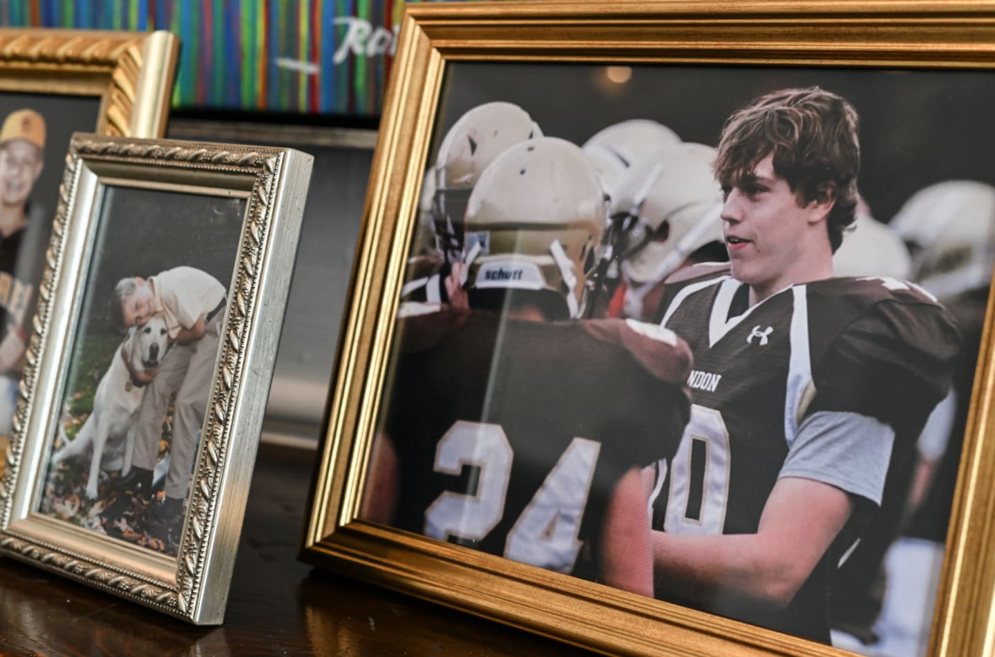 Family photos show Charlie Schnell, the late son of Dawn and Scott Schnell. Photo / Ricky Carioti /The Washington Post