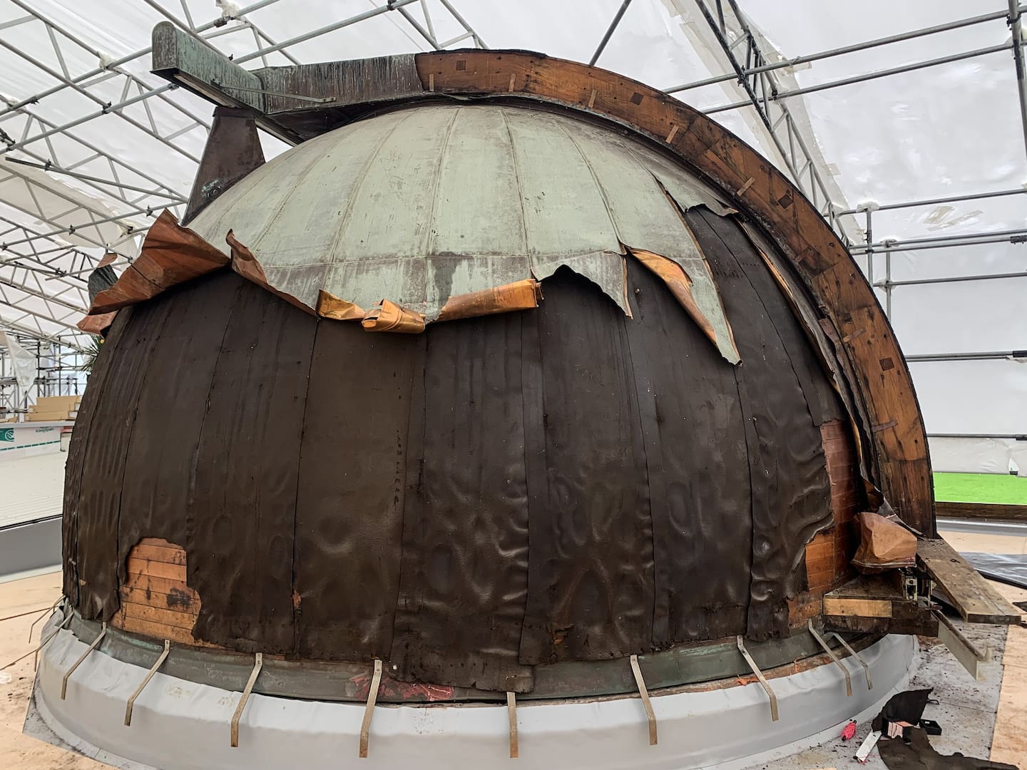 Thieves had stripped copper from the building in May 2023