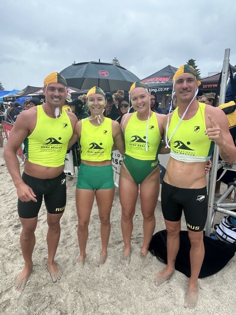  Australia Open Mixed lifesaver relay team won first place in last race of the day. Photo / Supplied