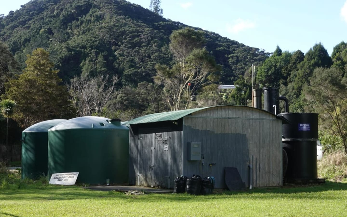 Kāeo's water treatment plant draws from the Waikara Stream. Photo / RNZ