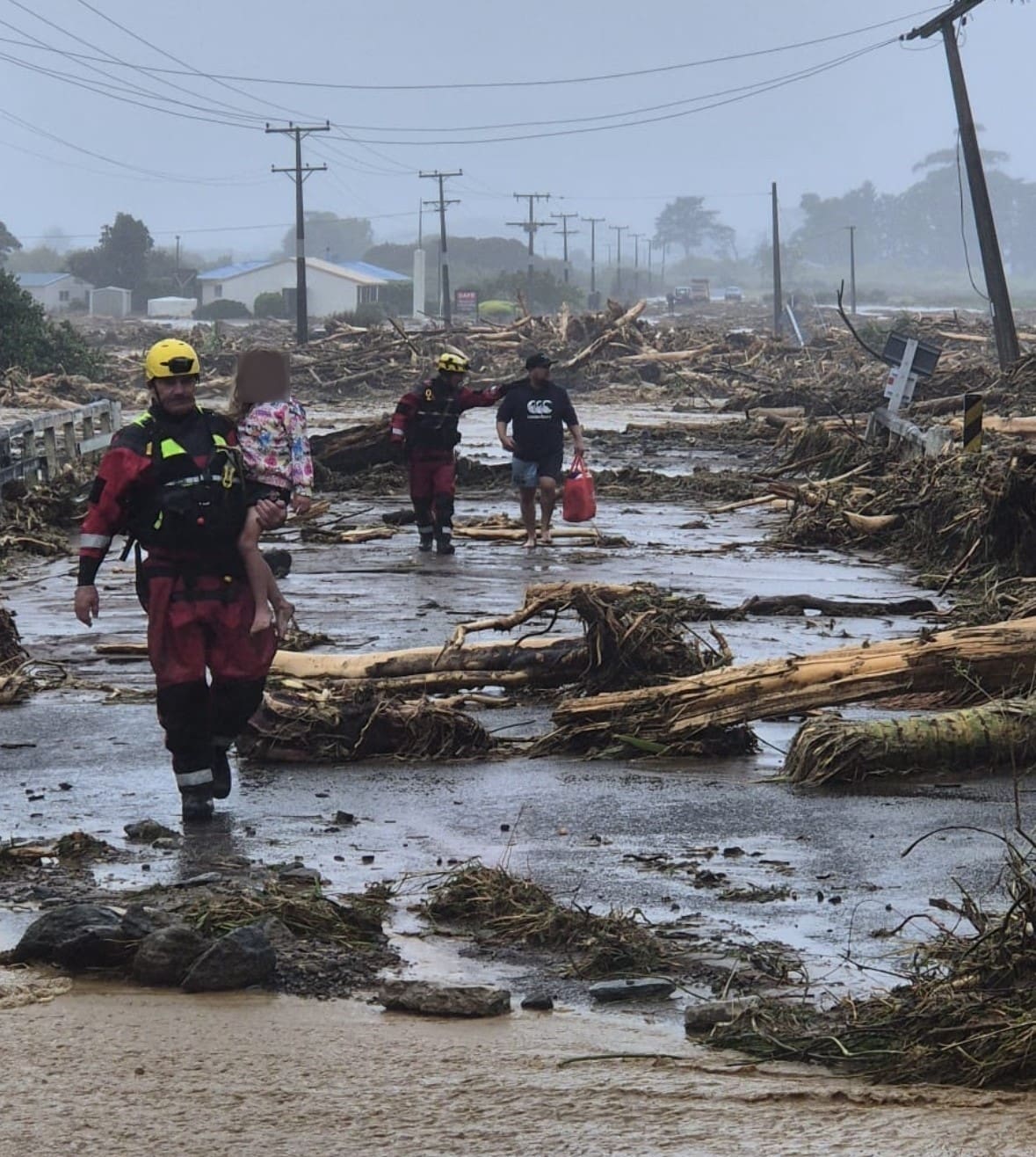 East Coast floods : Firefighter recalls rescue efforts amid slips