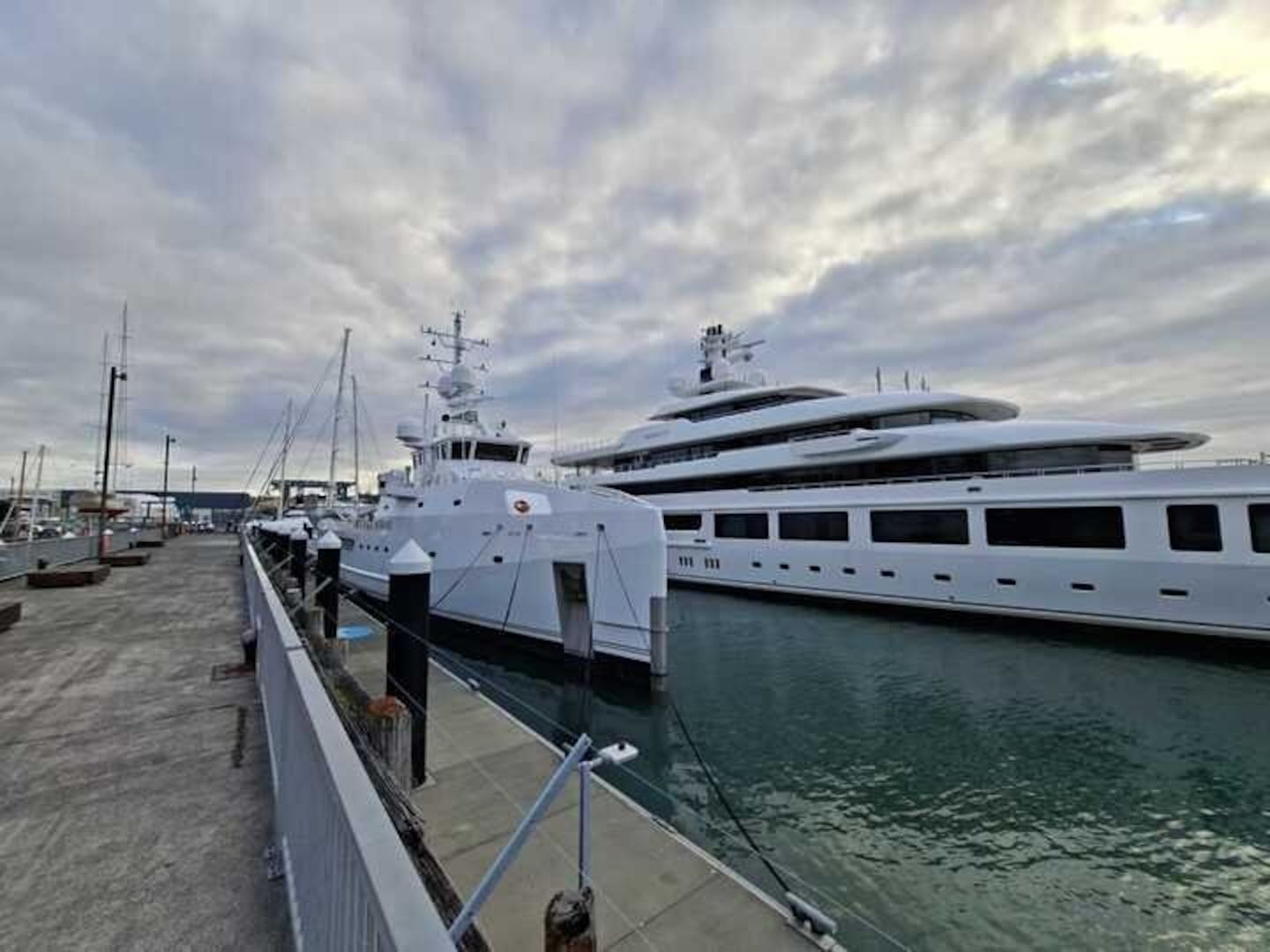 The Infinity's support vessel Intrepid can reach speeds of 20 knots. Photo / Samuel Sherry