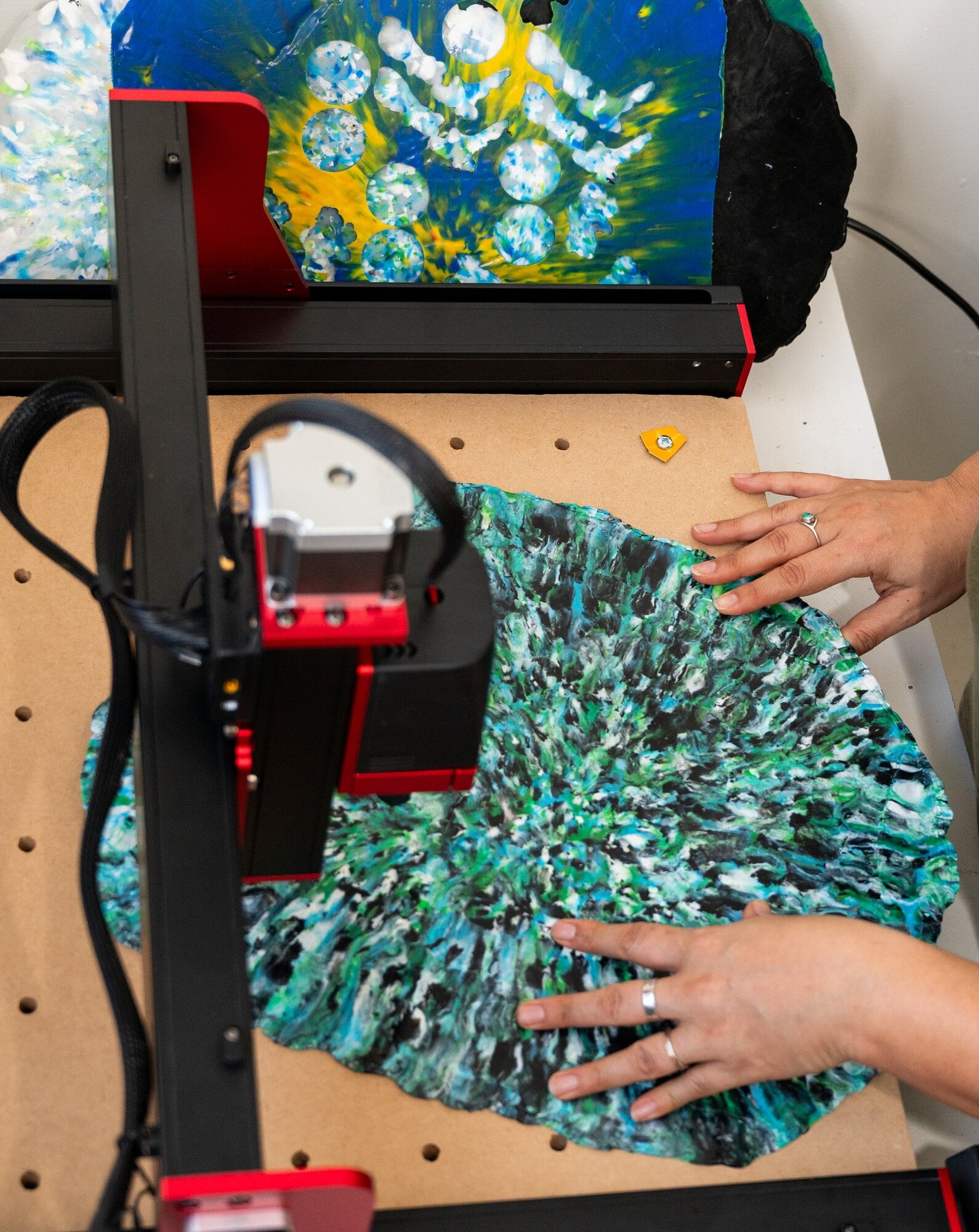  Envirohub's Precious Plastic project group are fundraising for a new heat press to continue their recycling efforts. Photo / Brydie Thompson