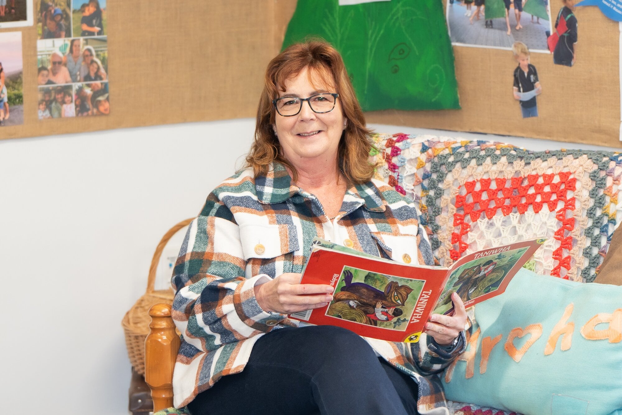  Matahui School principal, Mary Woods. Photo / Brydie Thompson.