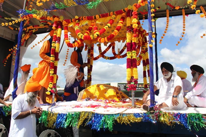 Participants in a previous Tauranga Sikh parade. Photo / Supplied