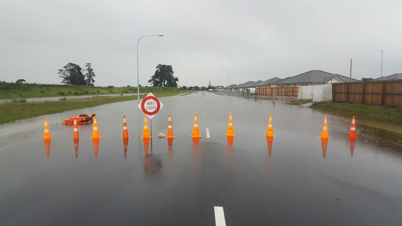 Flooding in Pāpāmoa in 2020. Photo/File