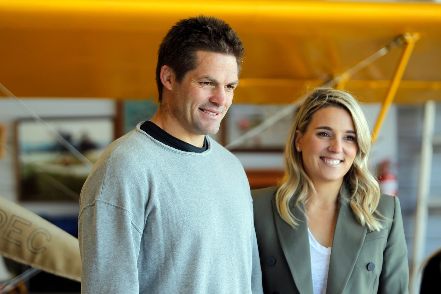 Richie McCaw and wife Gemma McCaw. Photo / George Novak
