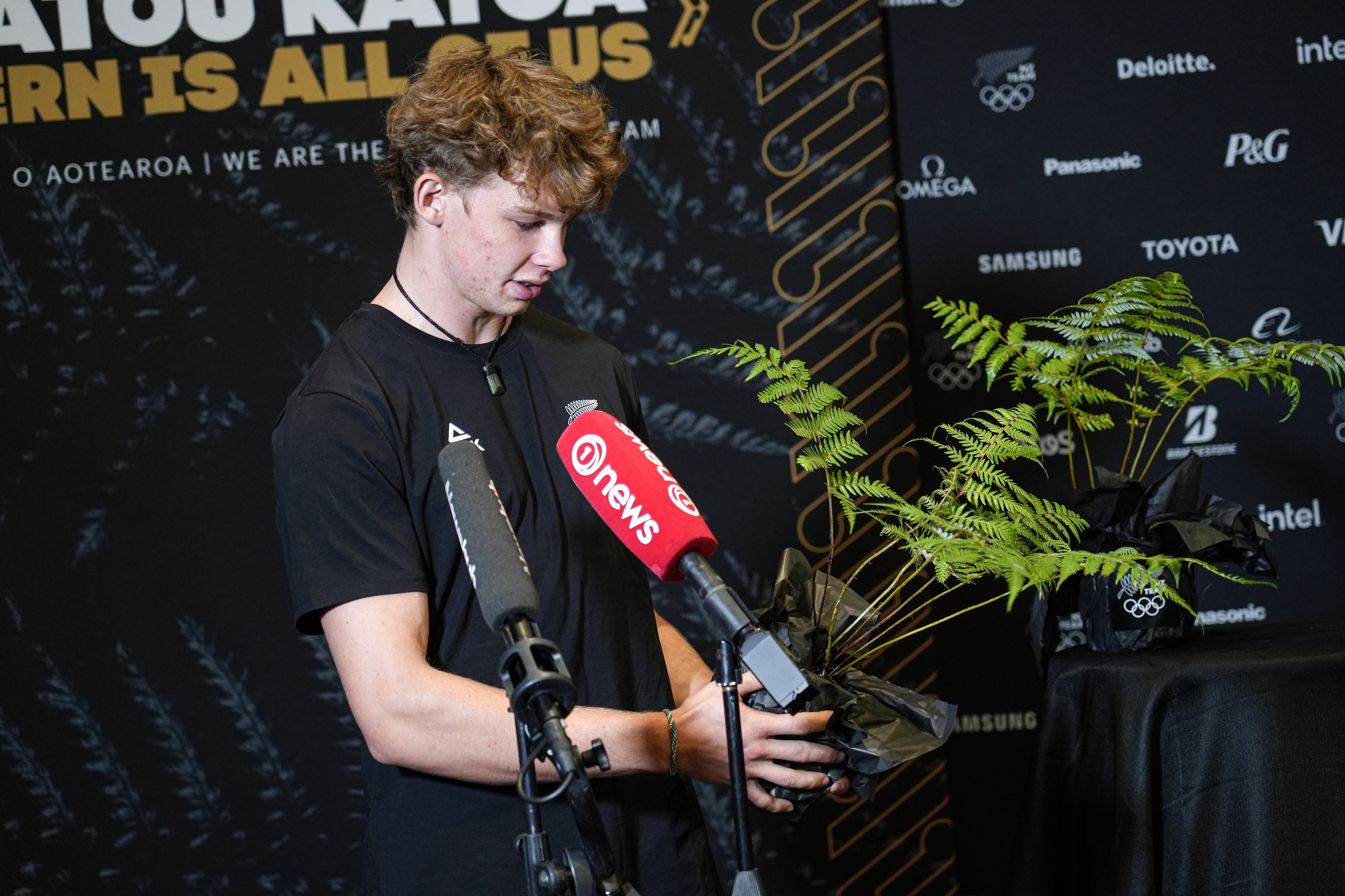 Julian David was selected to represent New Zealand in speed climbing at the Paris 2024 Olympics. Photo / Alyse Wright