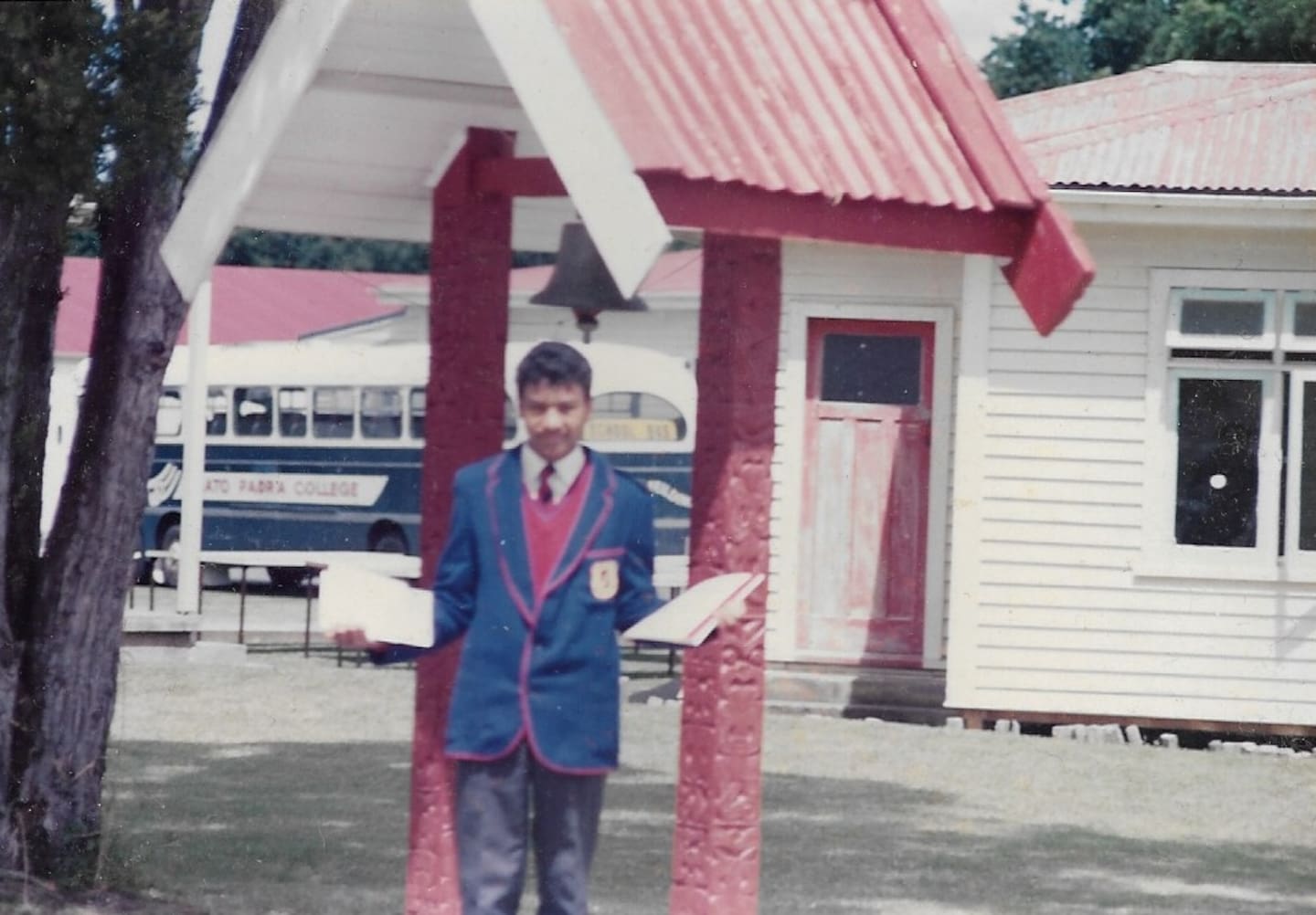 Kamahl Tupetagi (formerly Willcocks) pictured at the school in 1988.
