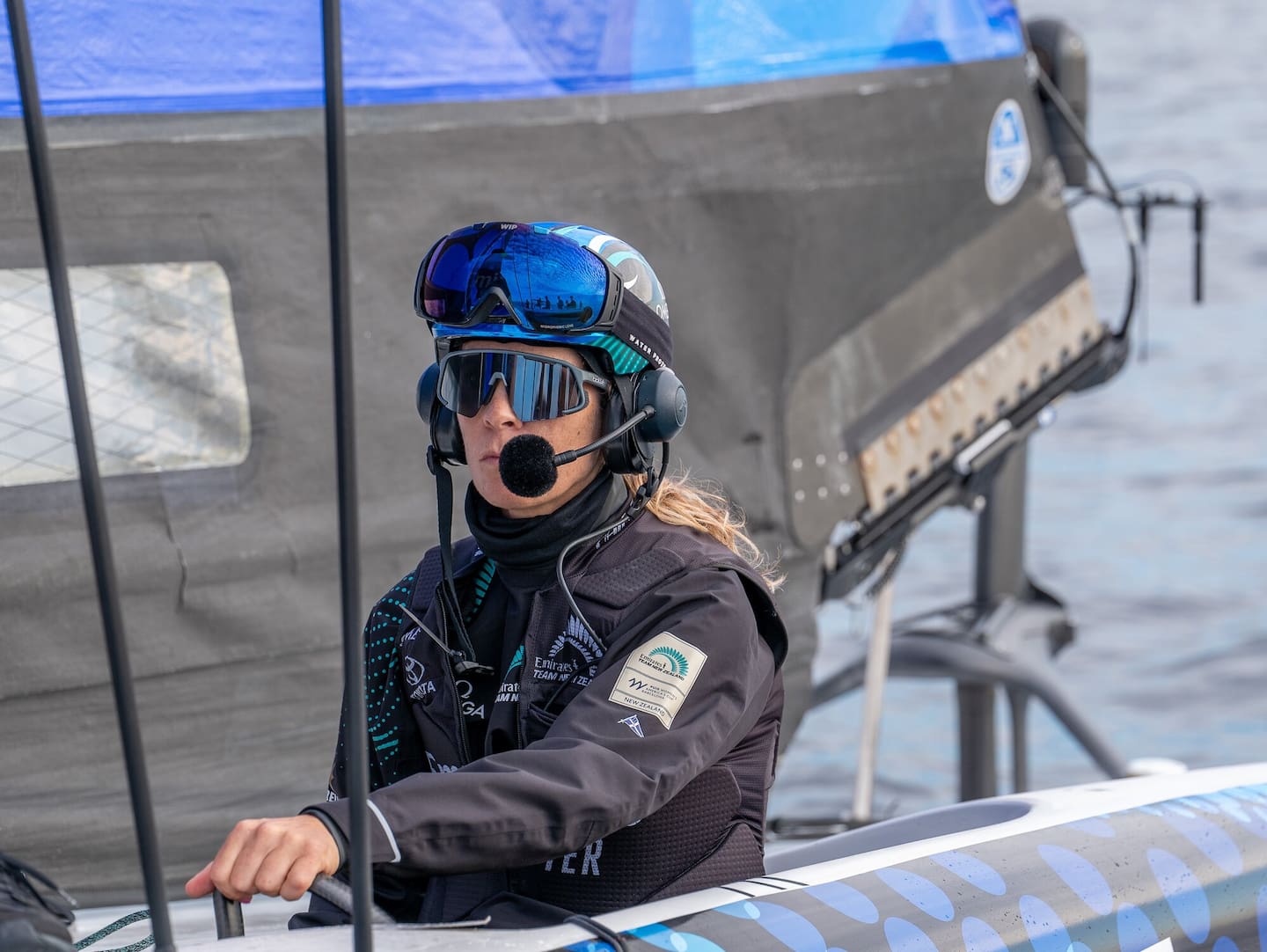 Jo Aleh helmed the inaugural Emirates Team New Zealand Women's America's Cup team. Photo / ETNZ