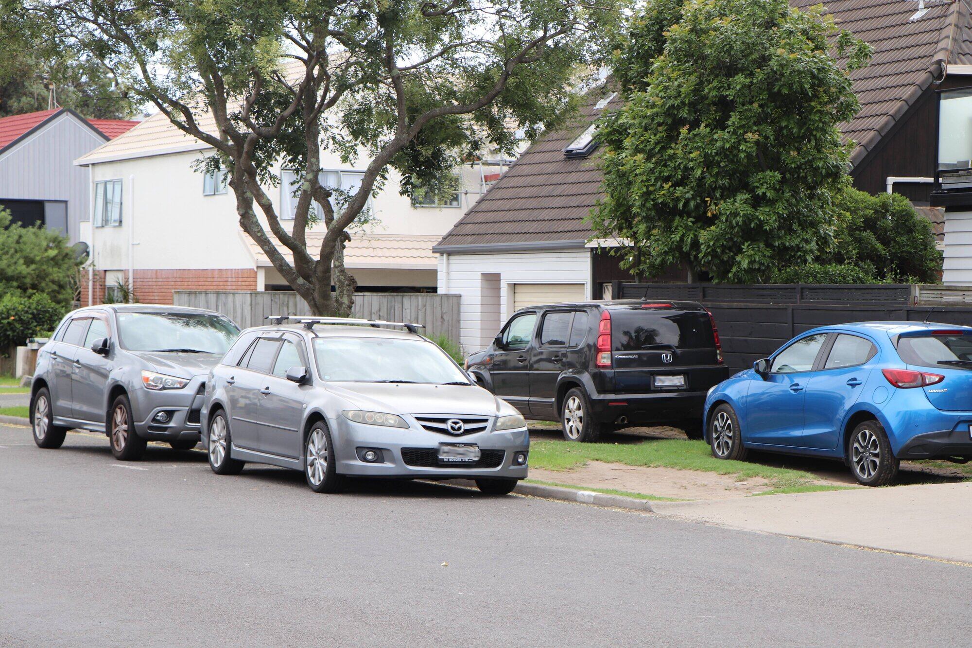  Berm parking on Miro St. Photo / Ayla Yeoman