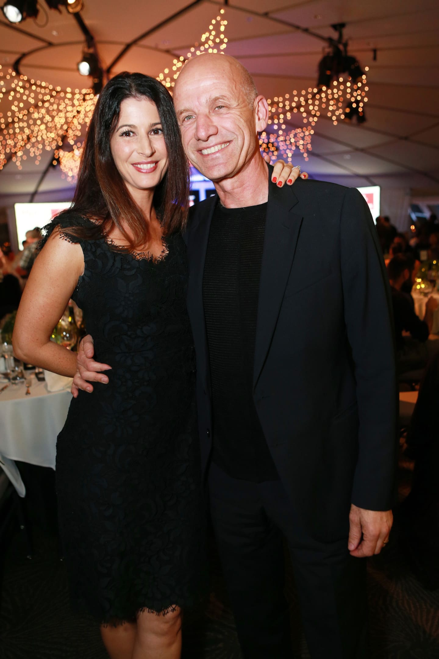 Cable Bay Vineyards owner Loukas Petrou, with Caroline Petrou, at the Metro Top 50 Restaurants function in Auckland in April 2013. Photo / Norrie Montgomery