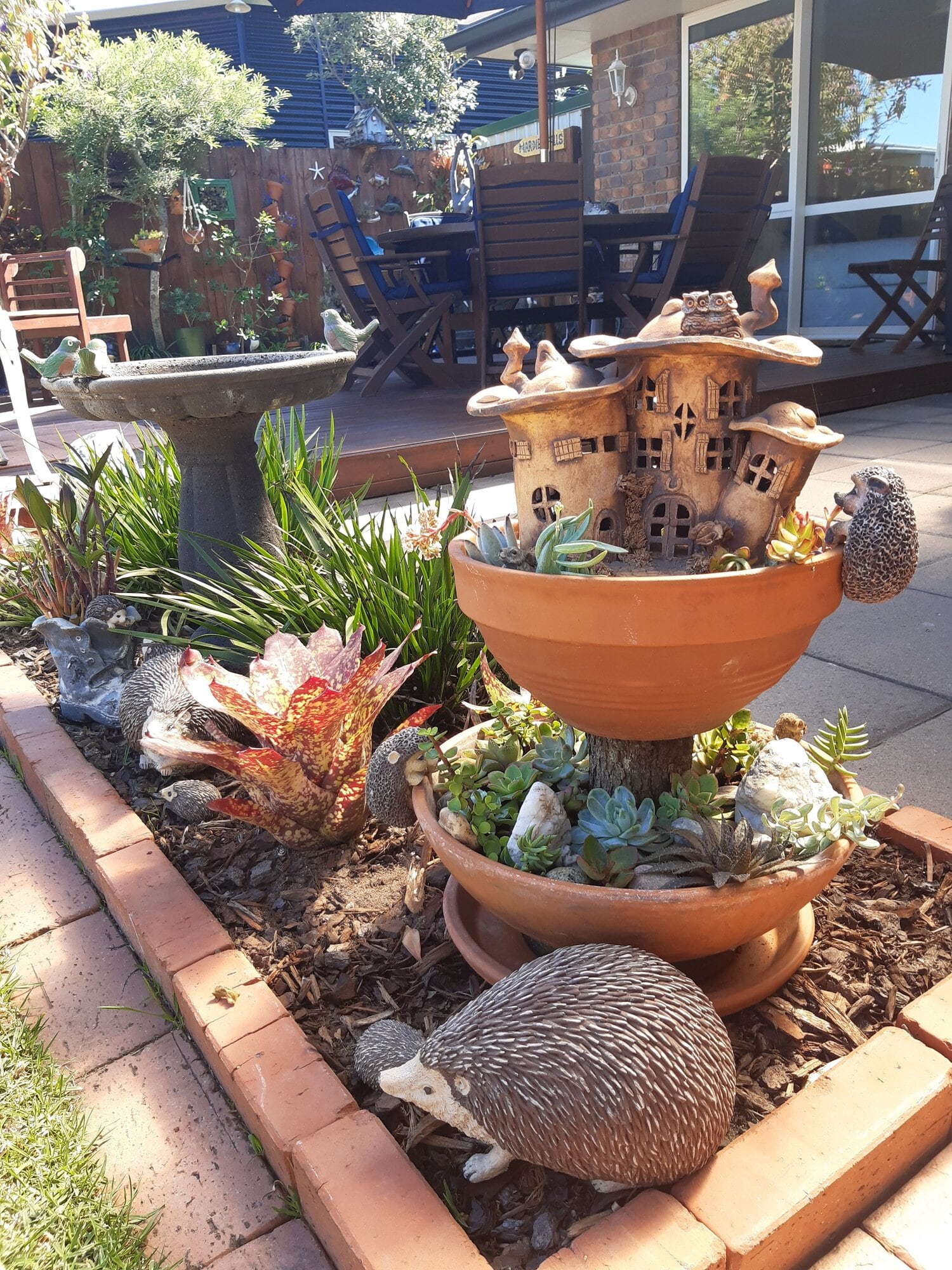  Marjorie’s creative gardens are inspired by her grandchildren.