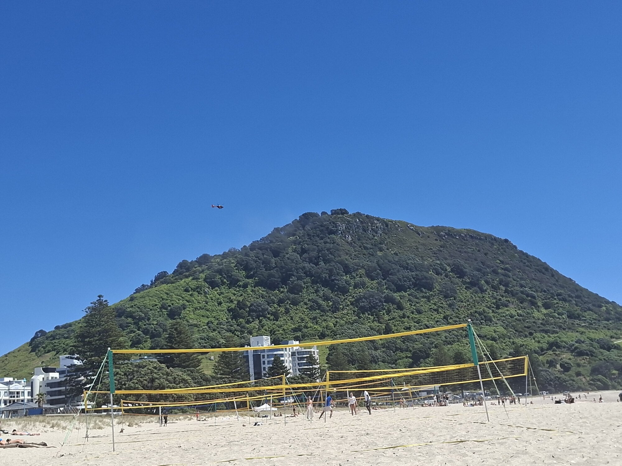 A helicopter crew was winched down to the track before collecting and airlifting the fall victim to hospital. Photo / Supplied