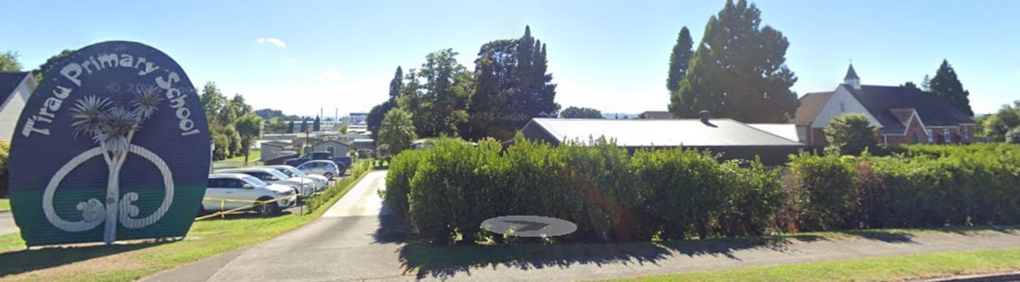 69A Main Rd, Tīrau, located between the Primary School and the Community Church, is currently a residential property. Photo / Google Street View
