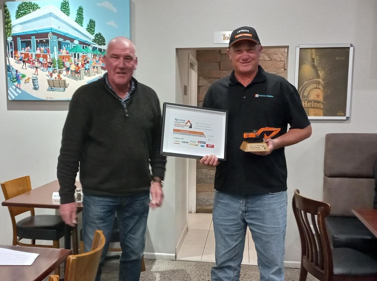  Bay of Plenty champion John Rohloff, right.  